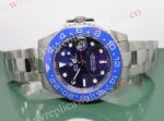 Replica Rolex GMT-Master II Watch SS Blue Ceramic Bezel - 36mm Ladies Size